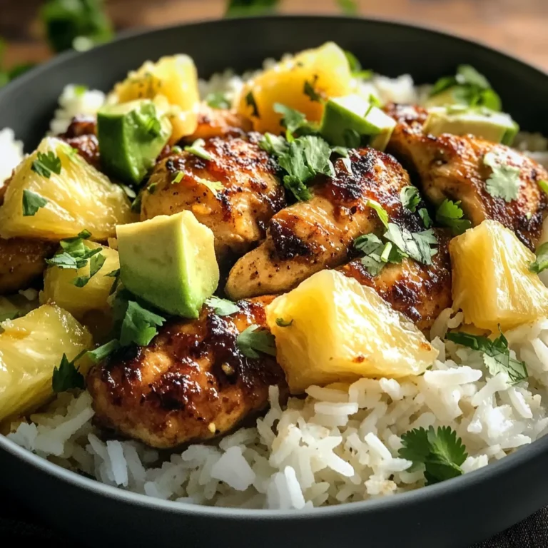 30 Minute Pineapple Chicken with Coconut Rice