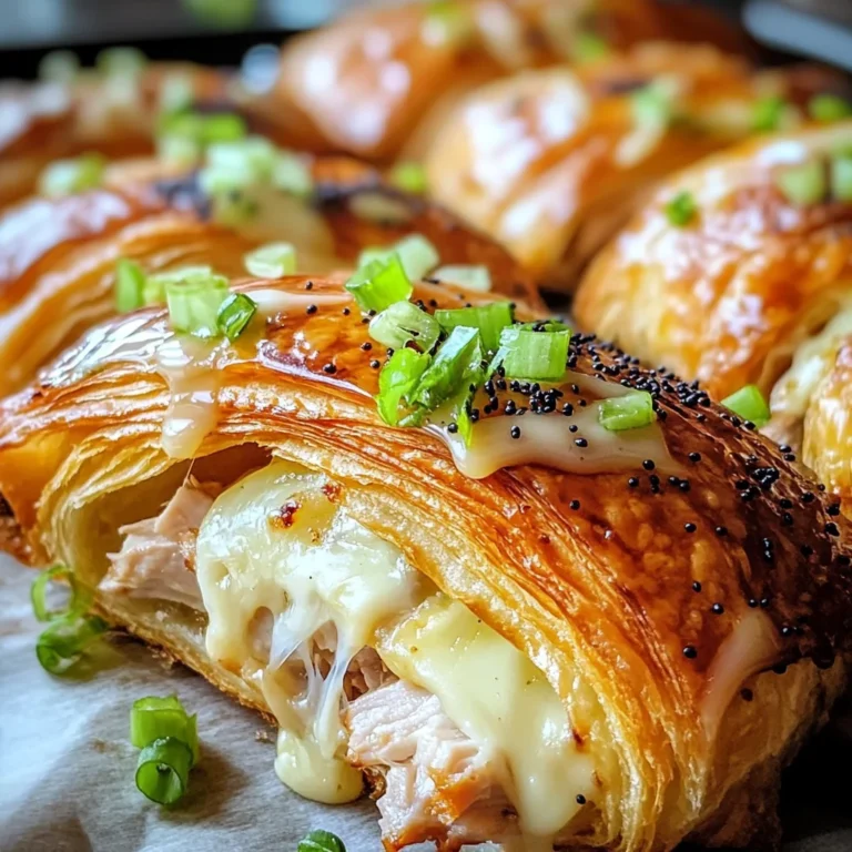 Baked Turkey and Cheese Croissants