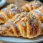 Buttery Almond Croissants with Crunchy Topping