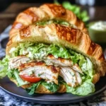 Chicken Caesar Salad Croissant Sandwich