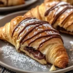Golden Nutella Croissants - flirtyfood
