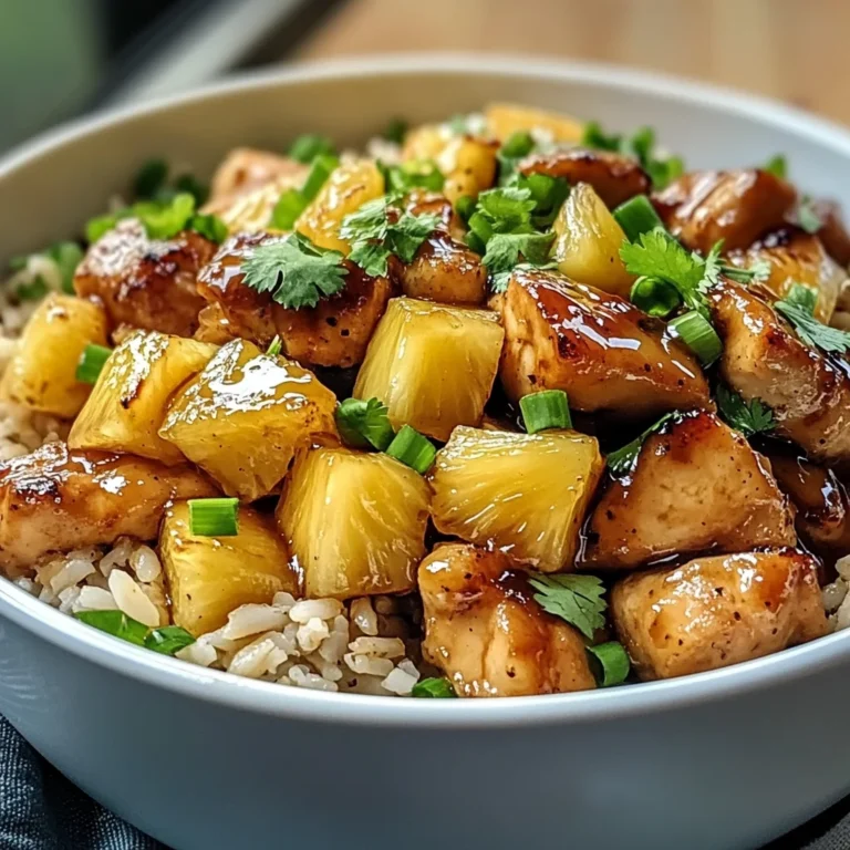 Honey Garlic Pineapple Chicken Bowl: A Tropical Delight!
