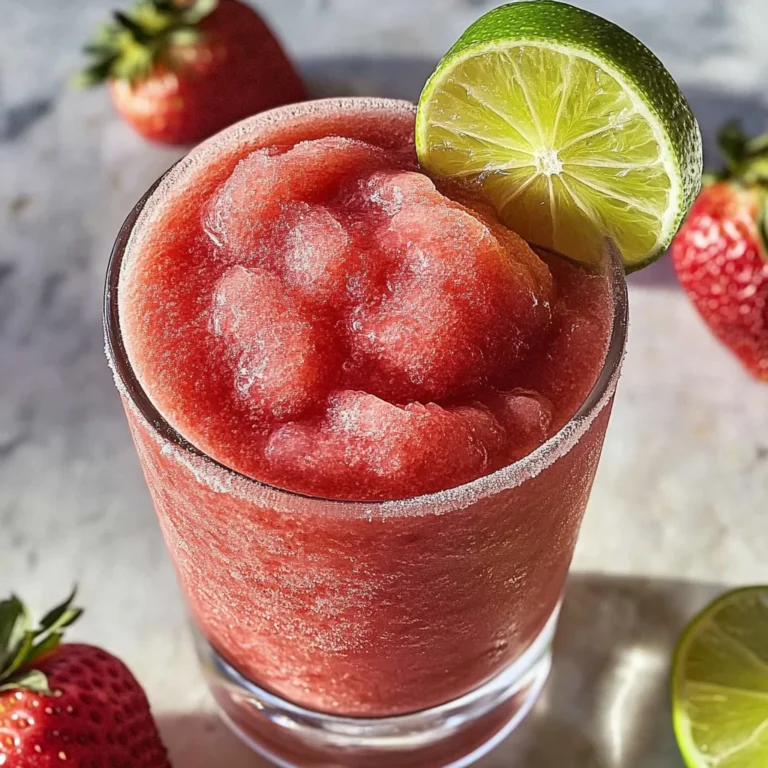 Nonalcoholic Strawberry Margaritas