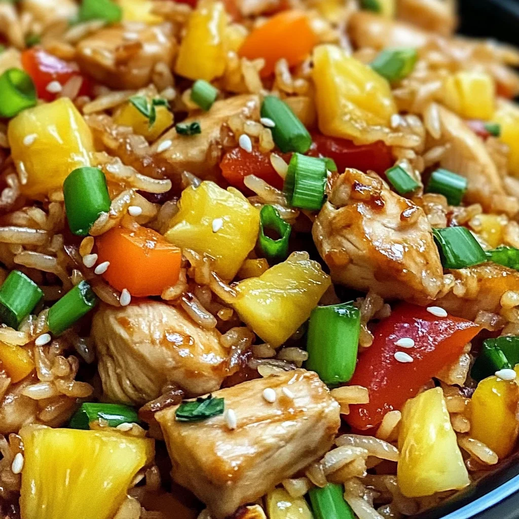 Pineapple Chicken Fried Rice