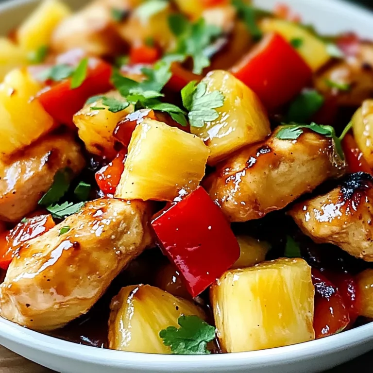 Pineapple Chicken and Rice Recipe -Tropical Dinner Ideas