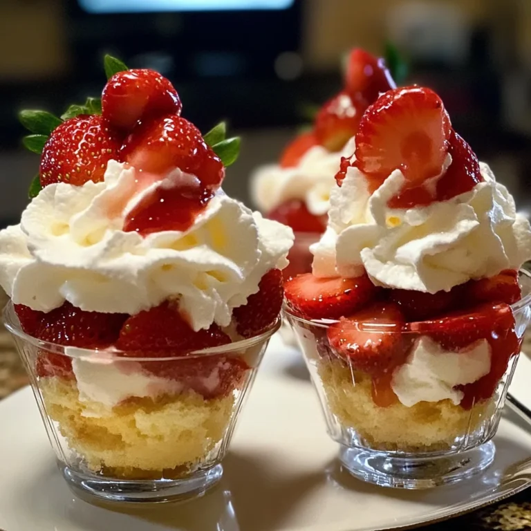 Quick Strawberry Shortcake Cups