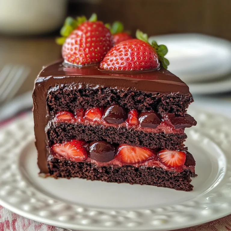 Strawberry Chocolate Cake – A Luscious, Decadent Treat