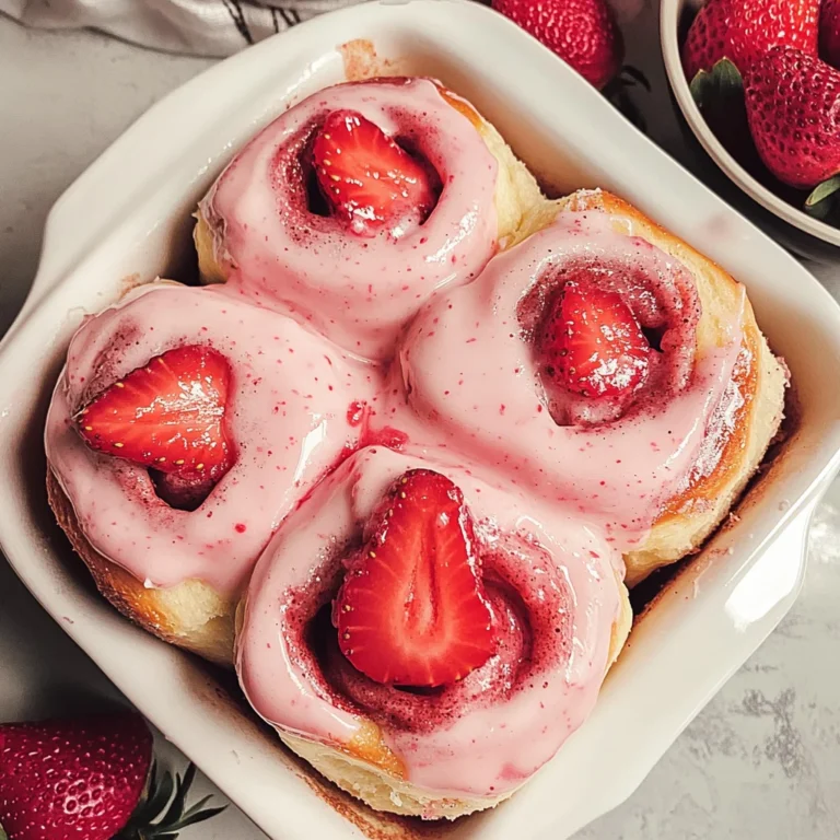 Strawberry Cinnamon Rolls