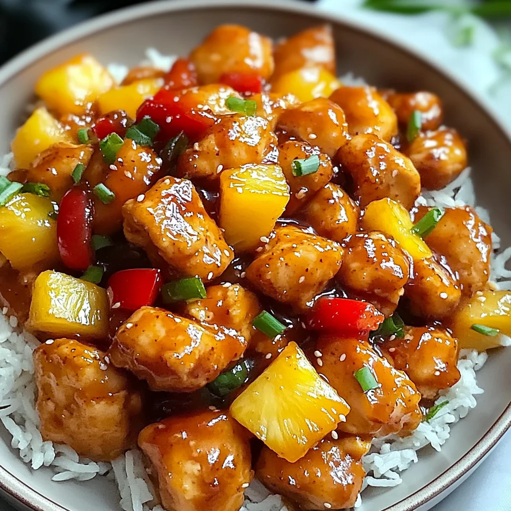 Sweet and Sour Chicken with Pineapple