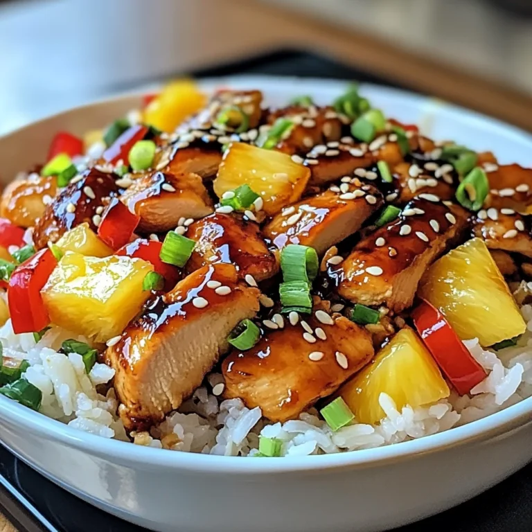 Teriyaki Pineapple Chicken Bowls: A Flavorful Delight!